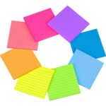 Large Lined Sticky Notes – 4×4 Inch Bright Assorted Colors — image 5