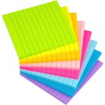 Large Lined Sticky Notes – 4×4 Inch Bright Assorted Colors — image 7