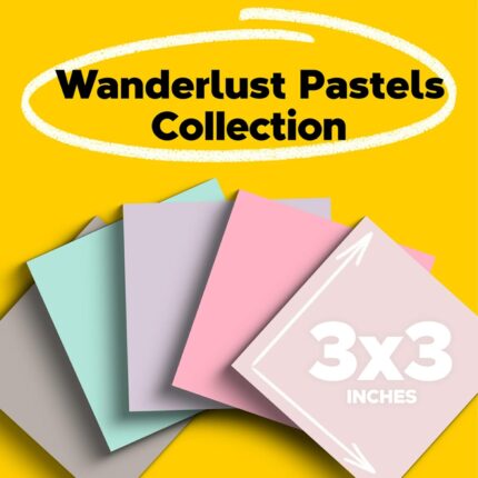 Wanderlust Pastel Super Sticky Notes — 5 Pads, 3×3 Inch — image 2