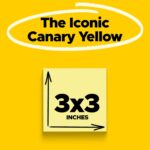 Canary Yellow Sticky Notes — Original 3×3 Inch Pads — image 3