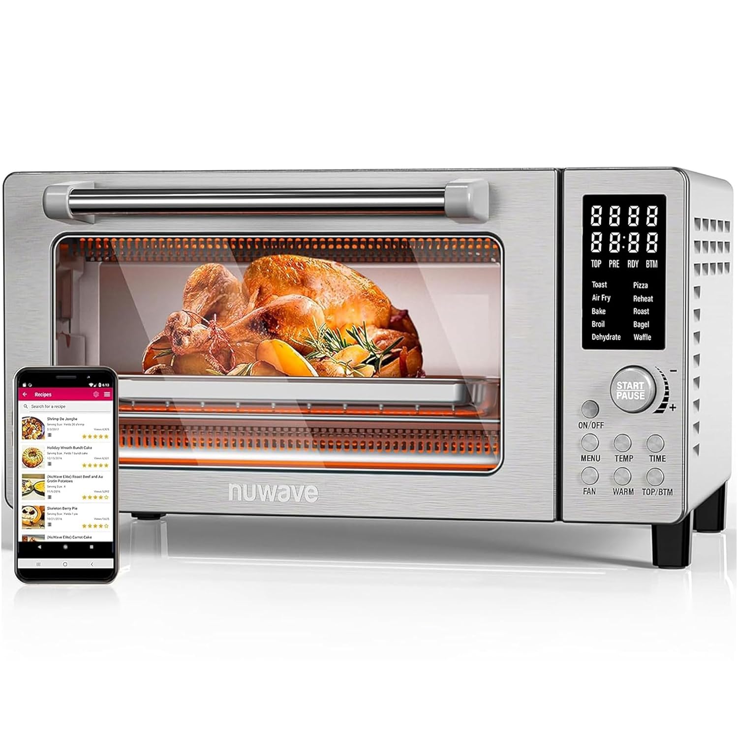 Air Fryer Toaster Oven - 10-in-1 Digital Smart Oven