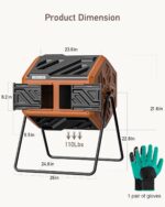 'ING Dual-Chamber Tumbling Composter