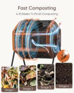 'ING Dual-Chamber Tumbling Composter