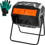 43 Gallon Dual Chamber Tumbling Composter