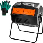 43 Gallon Dual Chamber Tumbling Composter
