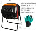 43 Gallon Dual Chamber Tumbling Composter