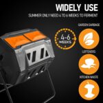 43 Gallon Dual Chamber Tumbling Composter
