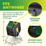 18.5 Gallon Small Space Tumbling Composter