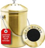 Premium Stainless Steel Kitchen Compost Bin