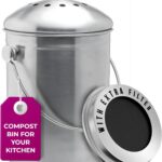 Premium Stainless Steel Kitchen Compost Bin
