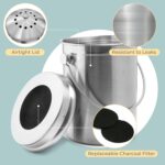 Premium Stainless Steel Kitchen Compost Bin