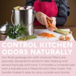 Premium Stainless Steel Kitchen Compost Bin