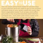 Premium Stainless Steel Kitchen Compost Bin