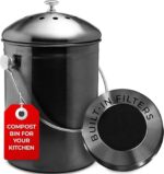 Premium Stainless Steel Kitchen Compost Bin