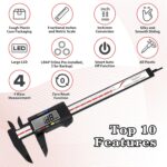 Black Plastic Digital Caliper – photo 2