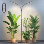 Adjustable Dual-Head LED Floor Grow Lamp