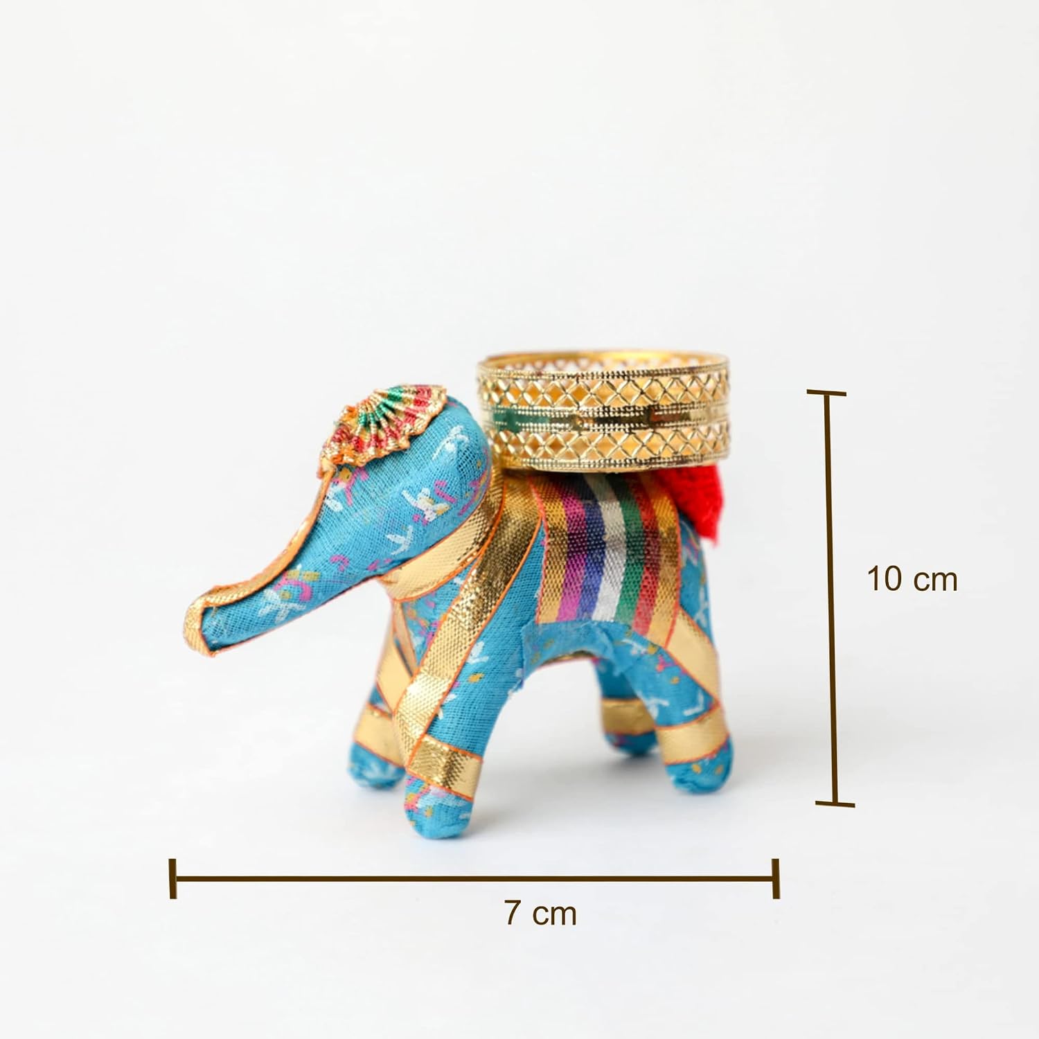 Indian elephant tealight holders - Hình 2