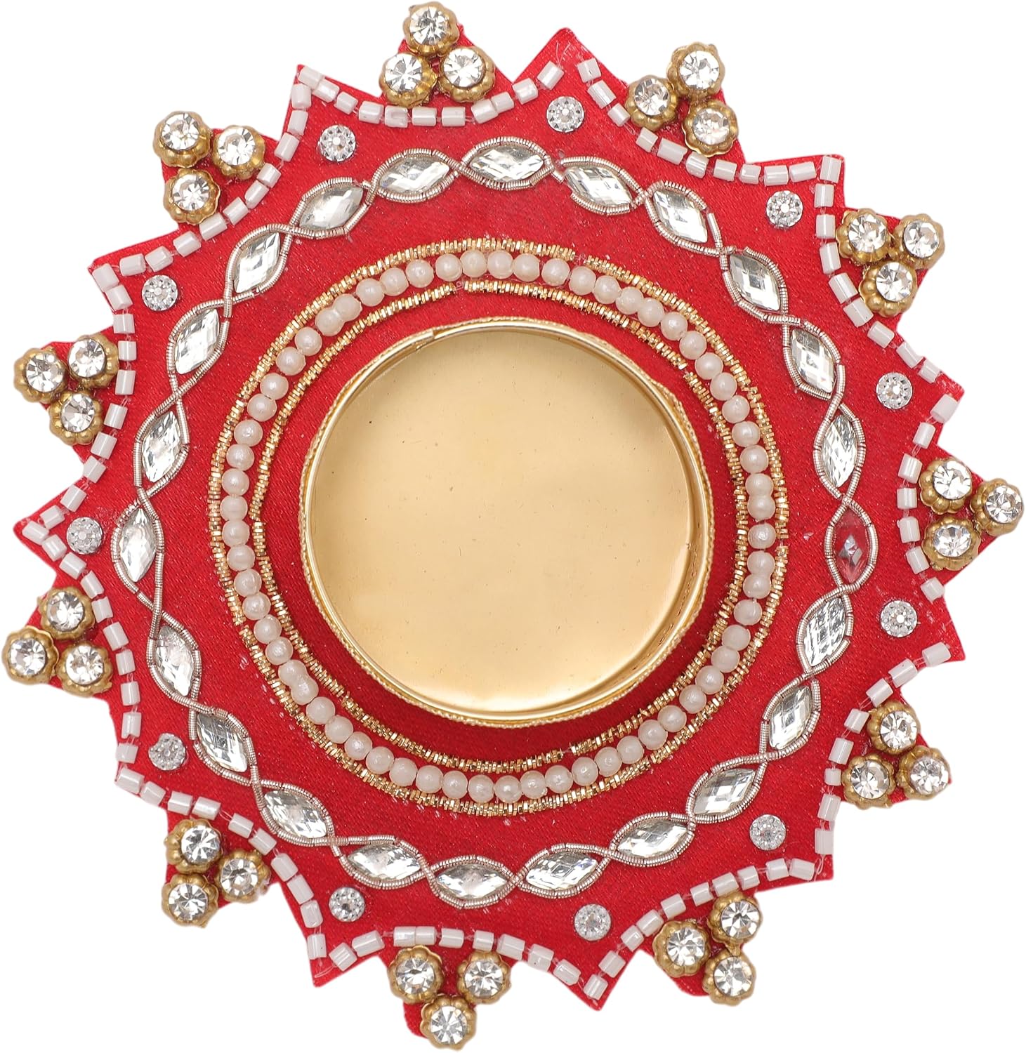 Embellished Fabric Tealight Holders - Hình 4