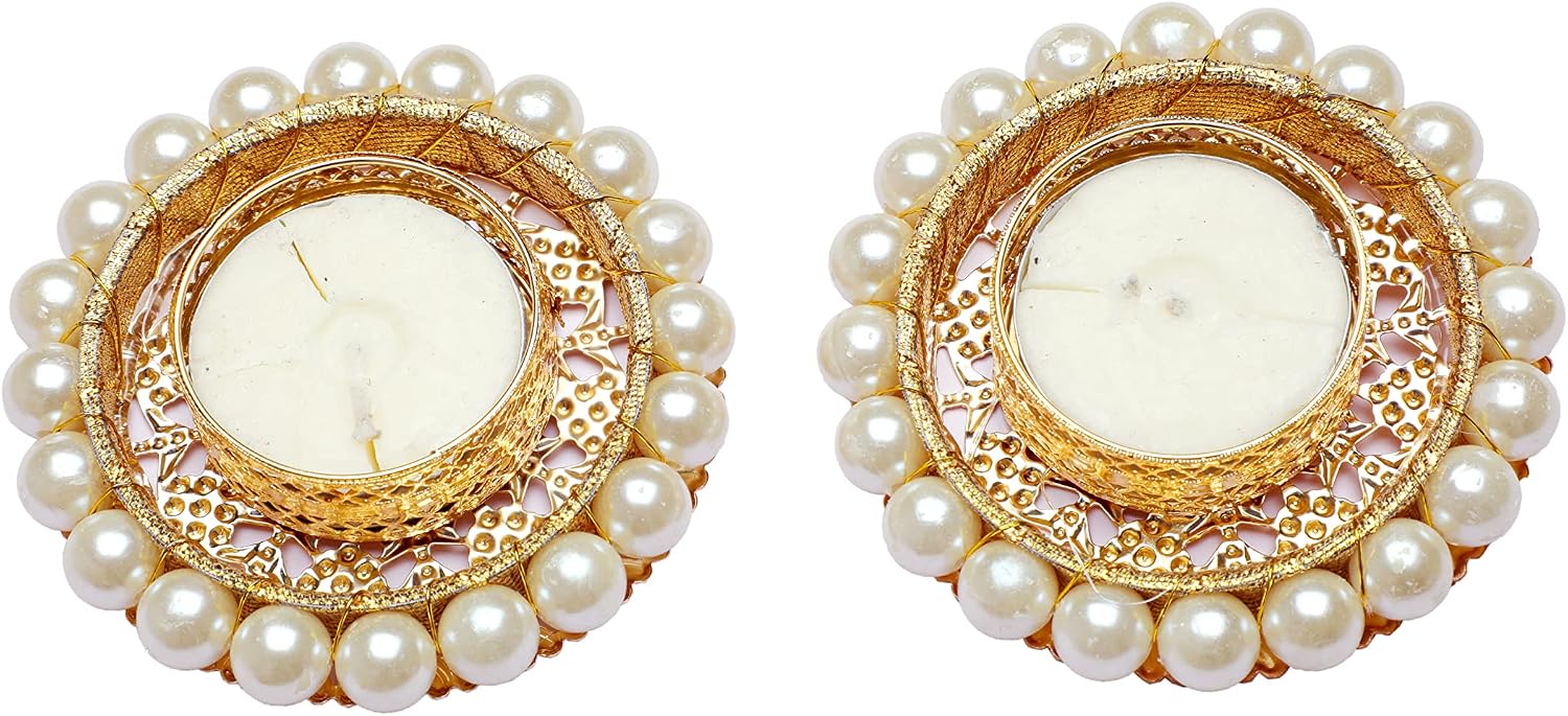 Elegant Pearl Tealight Holders - Hình 4