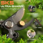 Casa Luxe Ledger SK-5 Steel Bypass Pruning Shears - Hình 7