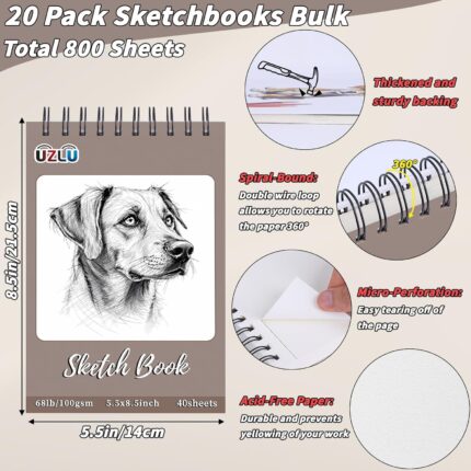 Spiral sketchbooks