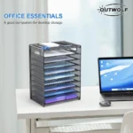 Black Mesh 9-Tier Document Sorter