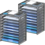 Black Mesh 9-Tier Document Sorter