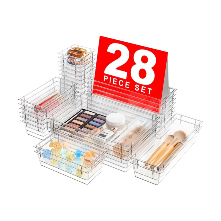 Clear Drawer Organizer Set
