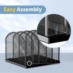 Gawerk Black Mesh File Sorter