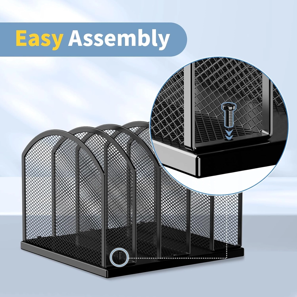 Gawerk Black Mesh File Sorter