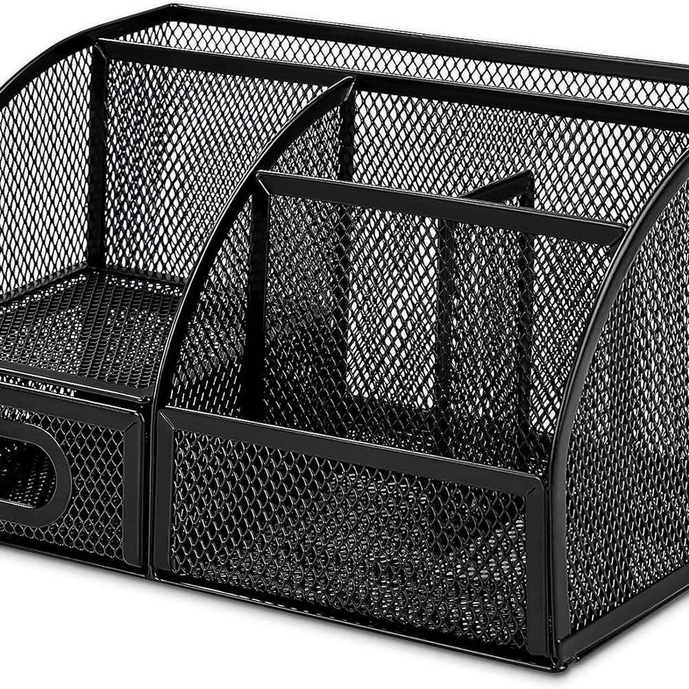 Compact Mesh Desk Organizer