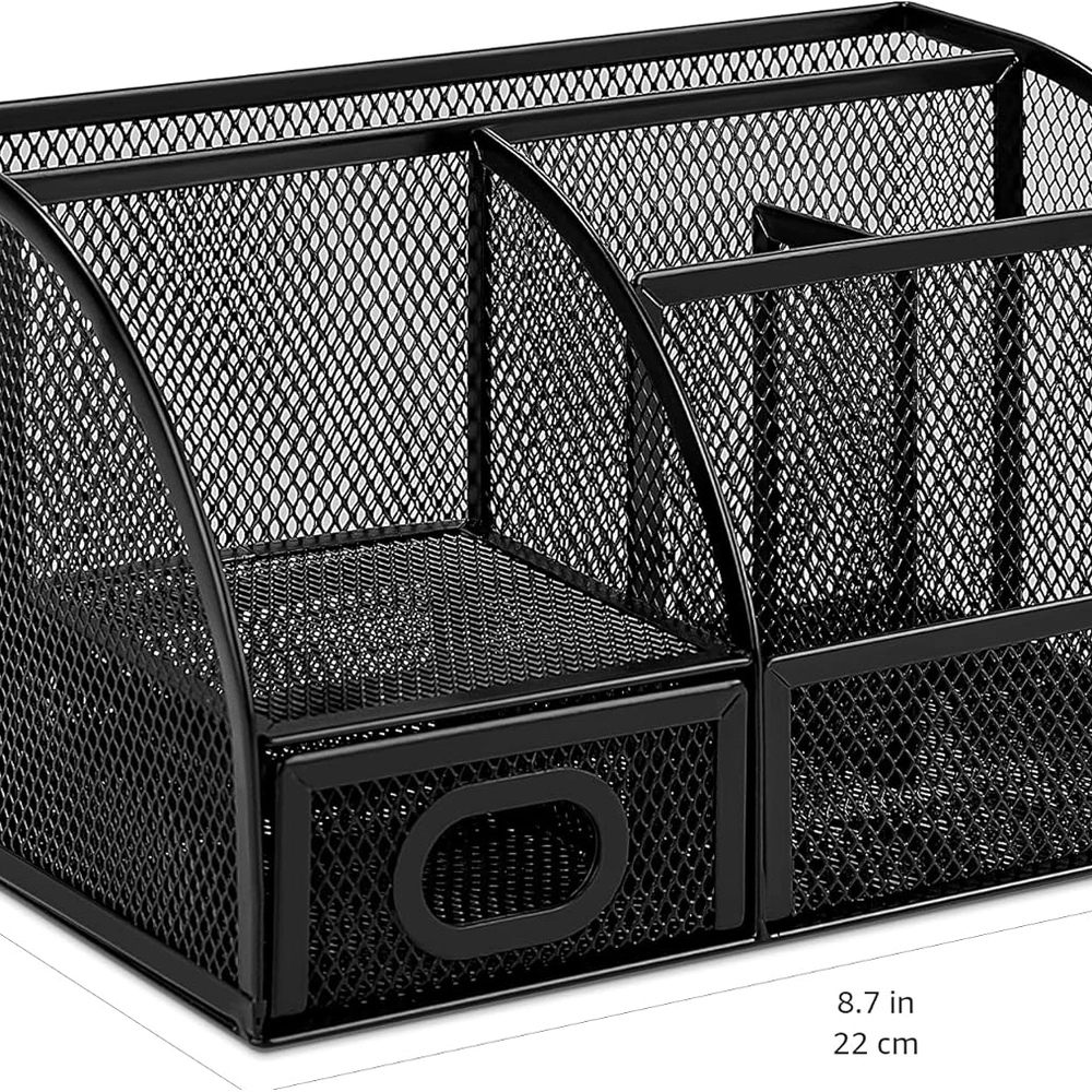 Compact Mesh Desk Organizer