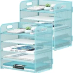 Black Mesh Desk Organizer