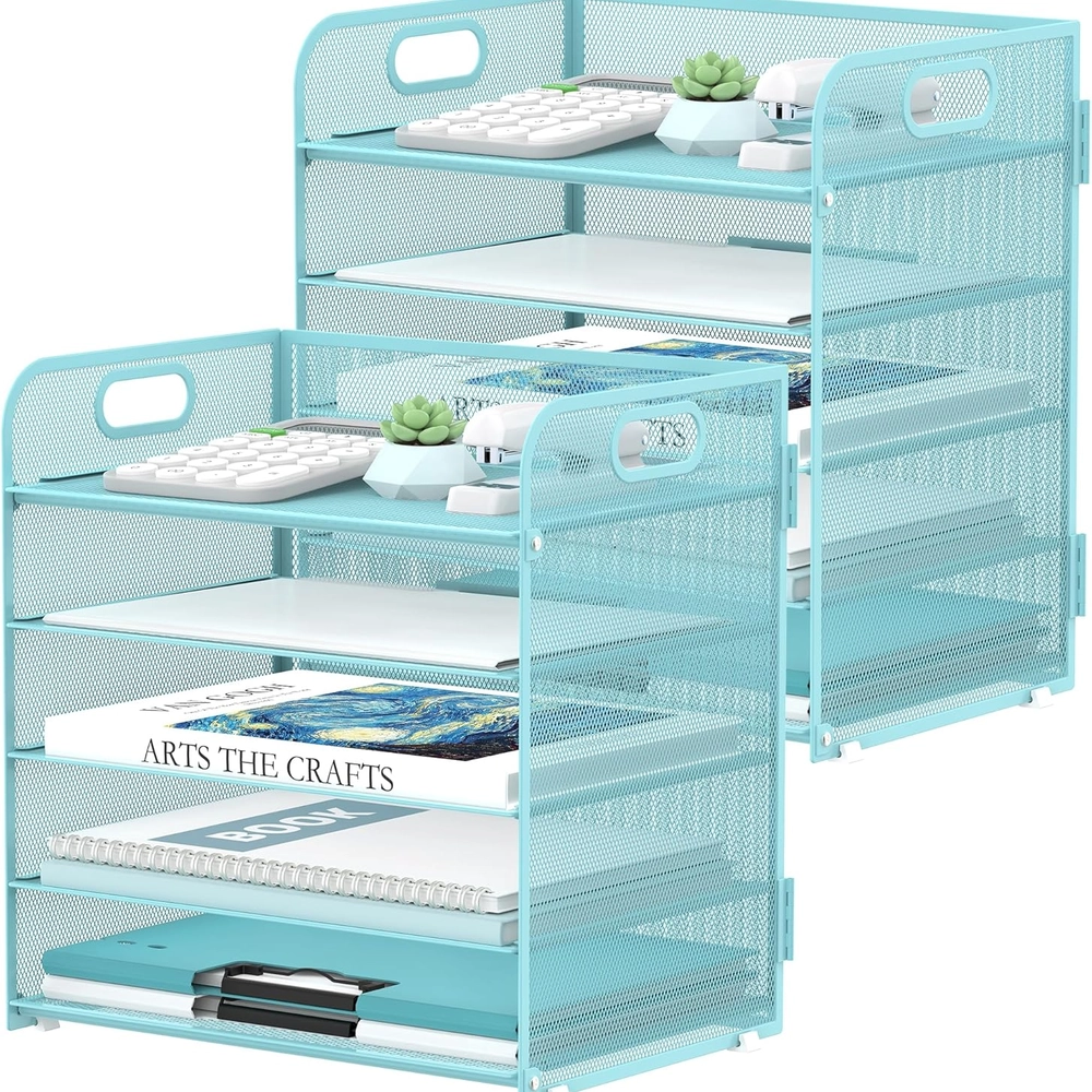 Black Mesh Desk Organizer