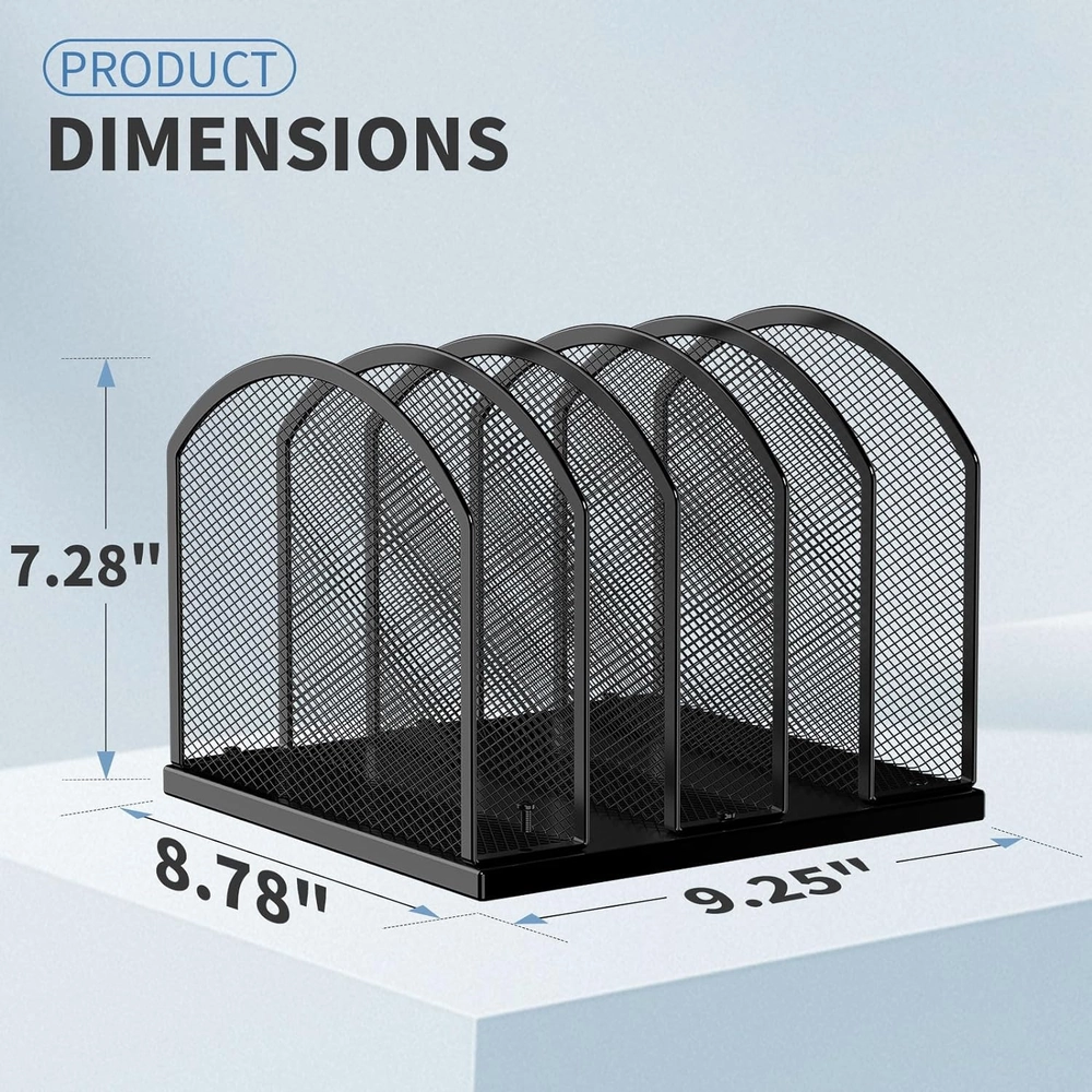Gawerk Black Mesh File Sorter