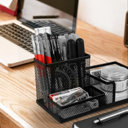 Black Mesh Office Organizer