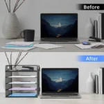 Black Mesh Desk Organizer