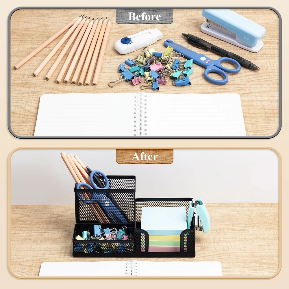 Black Mesh Office Organizer