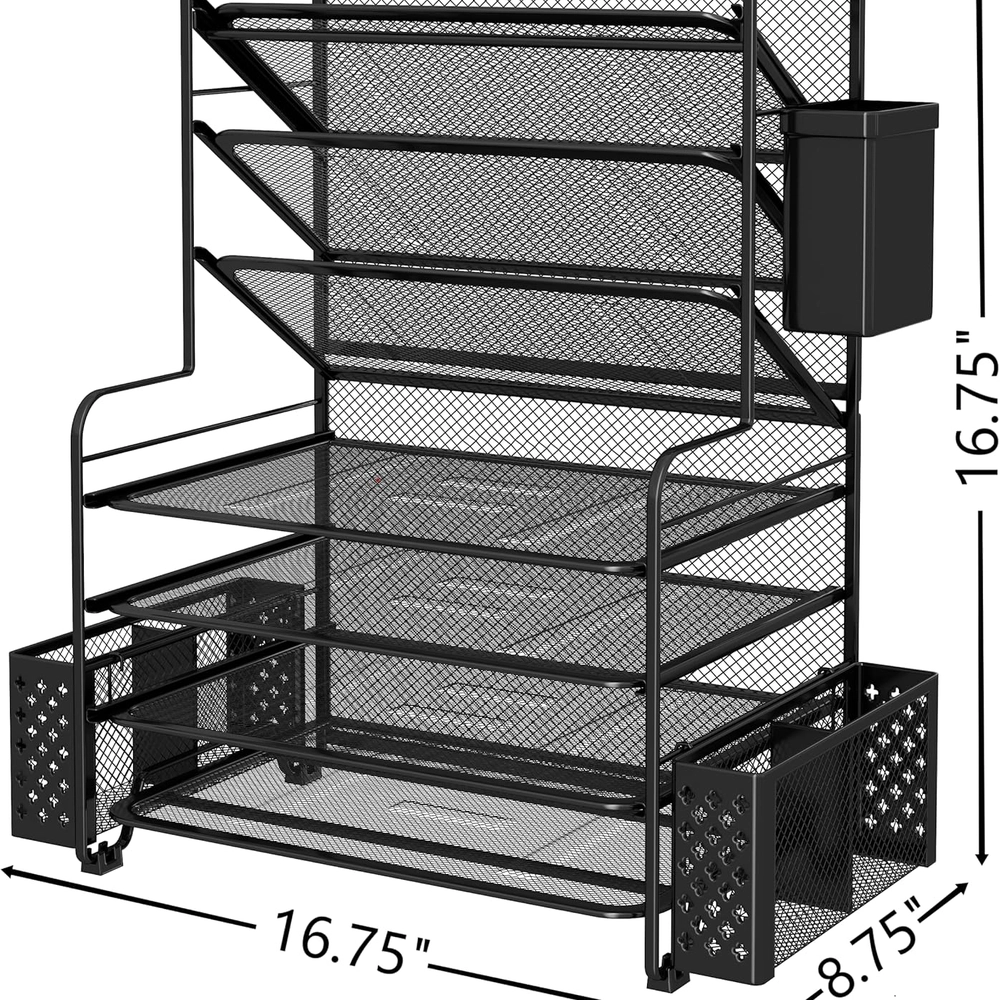 Multi-Tier Mesh Desk File Sorter