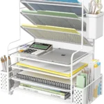 Multi-Tier Mesh Desk File Sorter