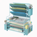 Multi-Tier Mesh Desk File Sorter