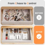 Clear Drawer Organizer Set