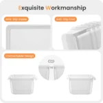 Clear Drawer Organizer Set
