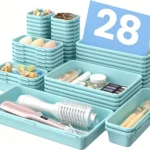 Clear Drawer Organizer Set