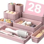 Clear Drawer Organizer Set