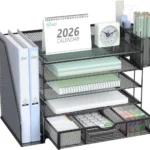 ALI Black Mesh Desk Organizer