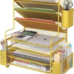 Multi-Tier Mesh Desk File Sorter
