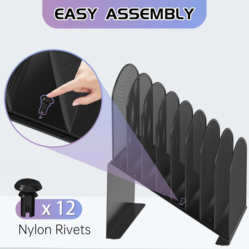 8-Section Mesh File Organizer