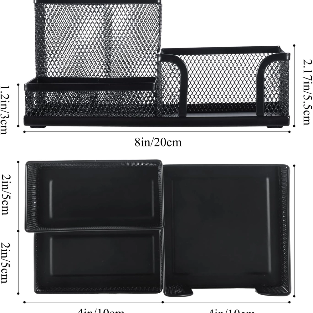 Black Mesh Office Organizer