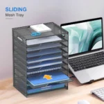 Black Mesh 9-Tier Document Sorter
